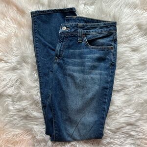 Lucky Brand 🍀 Vintage Y2K 2010 Dungarees Straight Leg Jeans - Red & White Floral